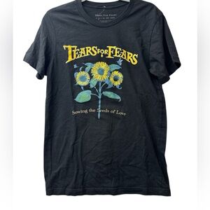 Tears for Fears "Sowing the Seeds of Love" Graphic T-Shirt Band Tee Size Medium